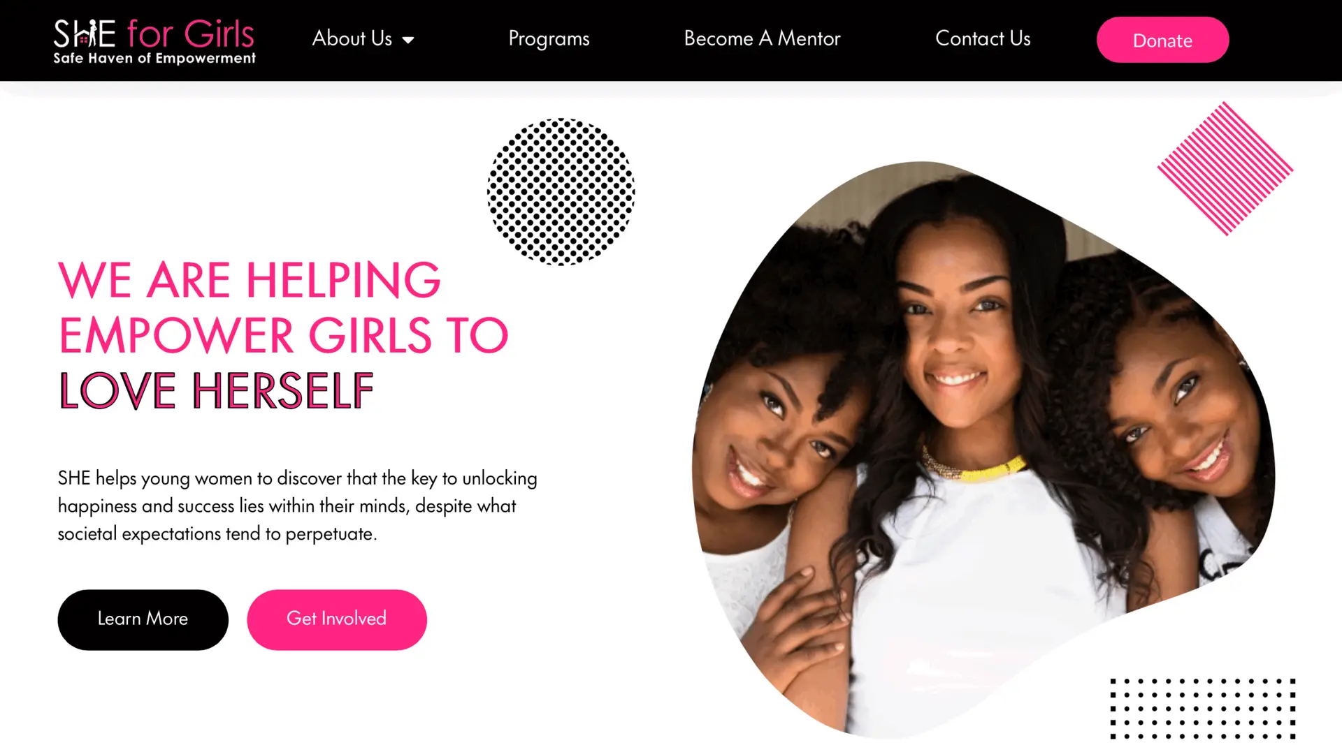 SHE for Girls Non-profit Template